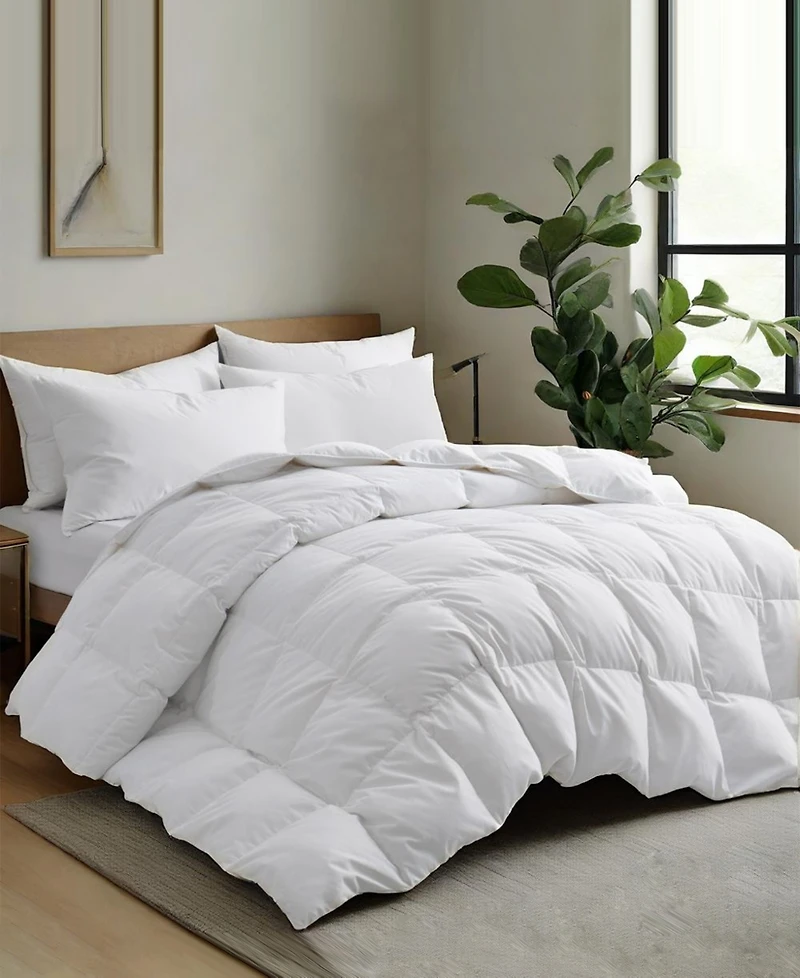 Unikome Medium Weight 360 Thread Count Super Soft Goose Down and Feather Fiber Comforter