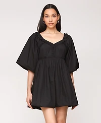 Avec Les Filles Women's Cotton Sweetheart A-Line Dress