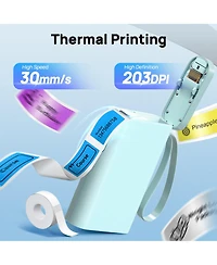 Polono Label Maker Machine with Tape, P21-a Bluetooth Label Printer, Wireless Mini Label Makers with Multiple Templates for Organizing Office Home