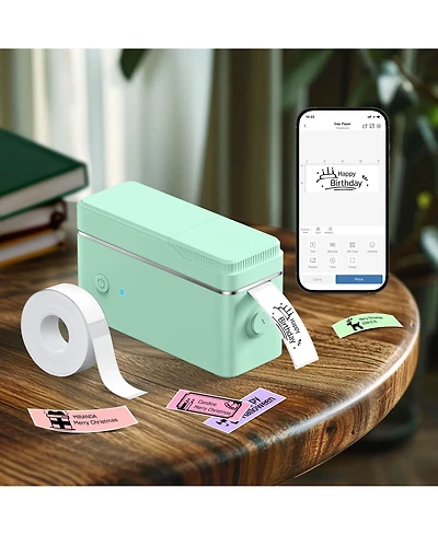 Nelko P31-s Label Maker Machine with Tape, Portable Thermal Printer, Portable Bluetooth Label Printer for Organizing Storage Office Home, Sticker Make