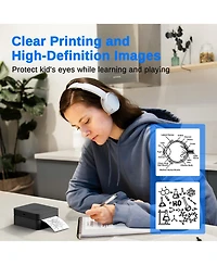 Polono Sticker Printer, PM230-a Mini Thermal Printer Bluetooth Portabel Sticker Maker with 3 Rolls of Paper