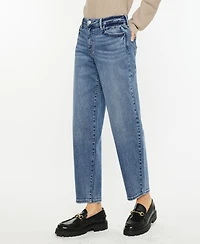 Kancan Women's High Rise Barrel Jeans
