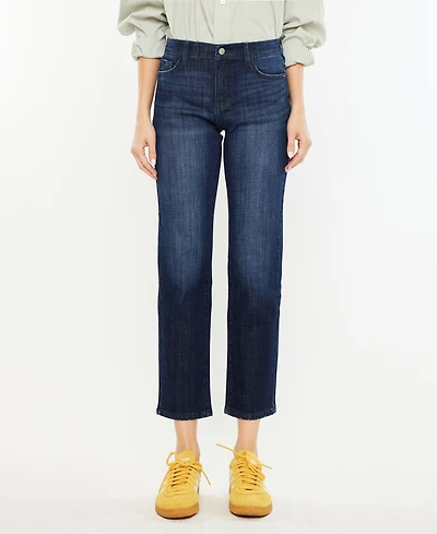 Kancan Women's Mid Rise Boyfriend Jeans