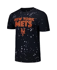 Majestic Threads Men's Black/White New York Mets Splatter T-Shirt