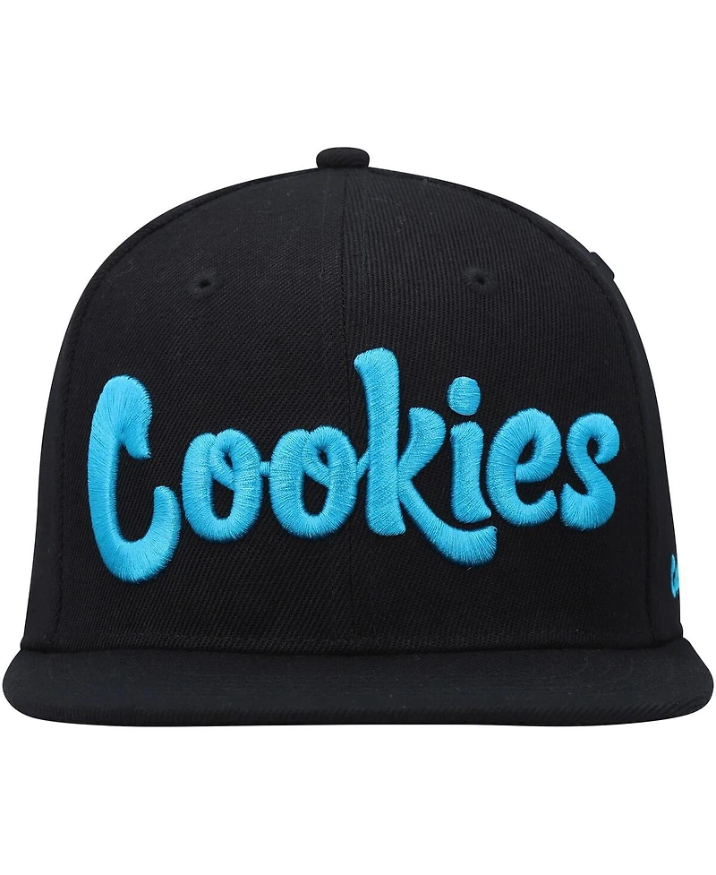 Cookies Clothing Men's Black Original Logo Snapback Hat