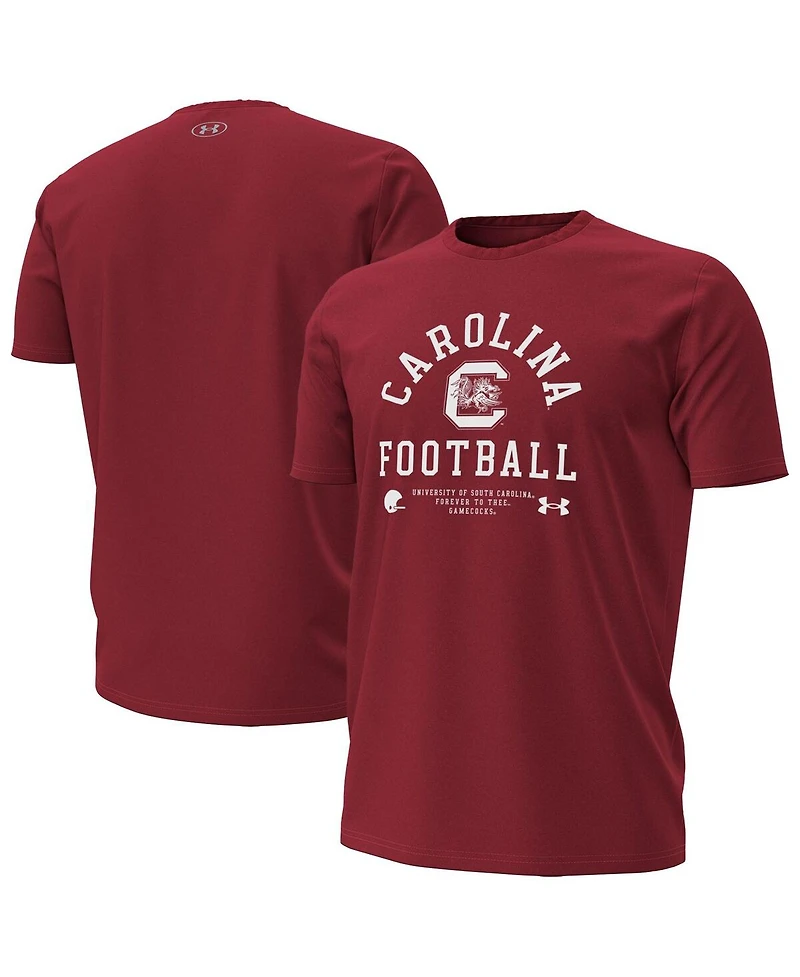 Under Armour Men's Garnet South Carolina Gamecocks 2025 Sideline Football Performance T-Shirt