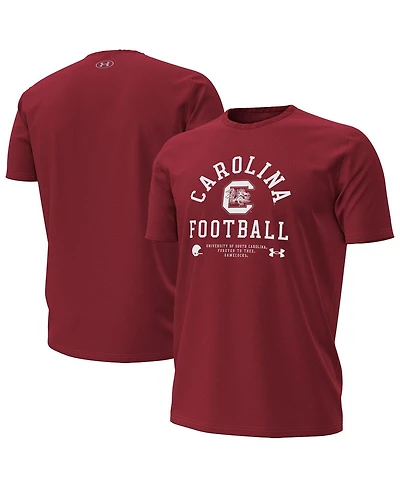 Under Armour Men's Garnet South Carolina Gamecocks 2025 Sideline Football Performance T-Shirt