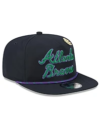 New Era Men's Navy Atlanta Braves 2025 Big League Chew Golfer Snapback Hat
