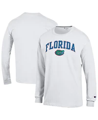 Champion Men's White Florida Gators Arch Over Logo Long Sleeve T-Shirt