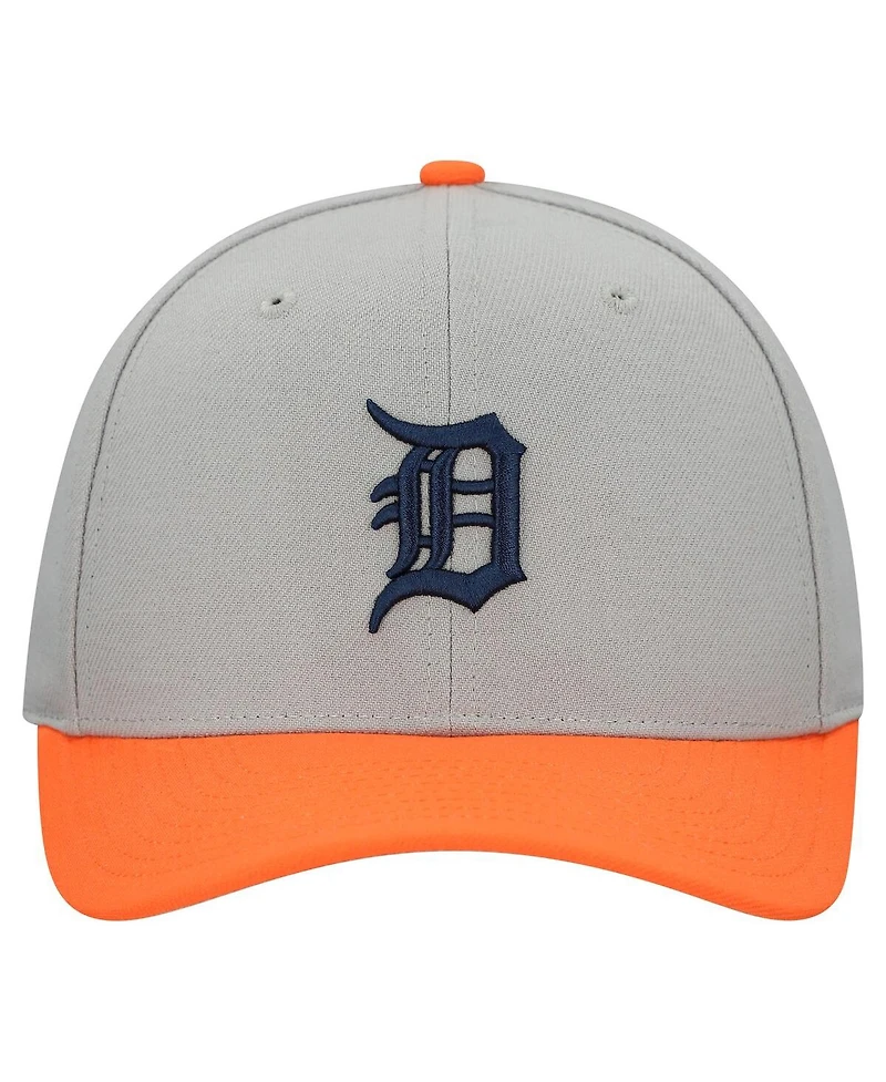 Mitchell & Ness Men's and Women's Gray Detroit Tigers Basic Pro Adjustable Hat