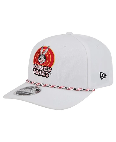 New Era Men's Bugs Bunny White Looney Tunes Rope 9SEVENTY Stretch-Snap Adjustable Hat