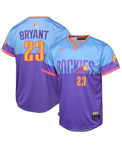 Nike Big Boys and Girls Kris Bryant Purple/Light Blue Colorado Rockies 2025 City Connect Limited Player Jersey