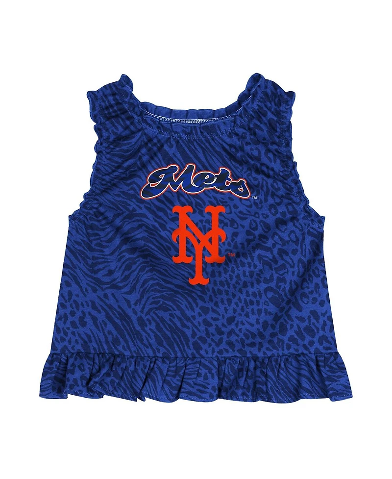 Outerstuff Big Boys and Girls Blue New York Mets Playground Dress Bloomers Set