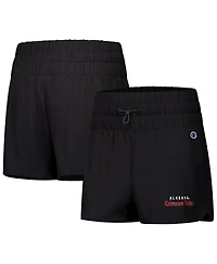 Champion Women's Black Alabama Crimson Tide Tailgate Her Woven Shorts