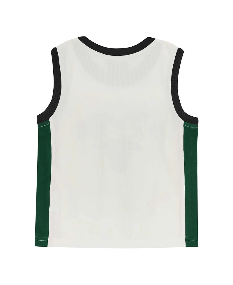 Outerstuff Preschool Milwaukee Bucks Mesh Tank Top and Shorts Set