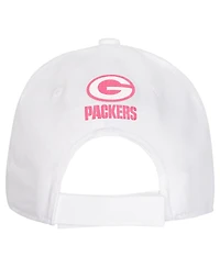 Outerstuff Big Girls Green Bay Packers All White Structured Adjustable Hat
