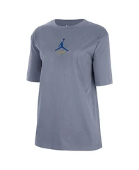 Jordan Women's Ash Golden State Warriors Courtside Statement Edition Boyfriend T-Shirt