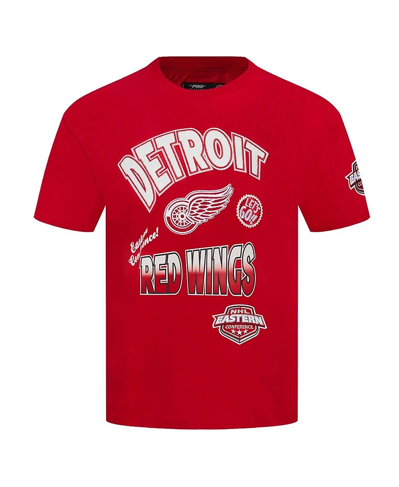 Pro Standard Men's Red Detroit Wings Turn It Up T-Shirt