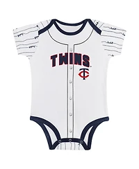 Outerstuff Big Boys and Girls Minnesota Twins Play Ball 2-Pack Bodysuit Set