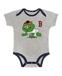 Outerstuff Big Boys and Girls Boston Red Sox Play Ball 2-Pack Bodysuit Set
