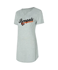 Concepts Sport Women's Gray Cincinnati Bengals Petition Knit Nightshirt