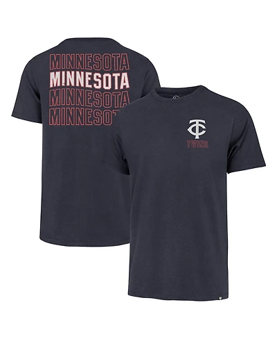 '47 Brand Men's Navy Minnesota Twins Hang Back Franklin T-Shirt