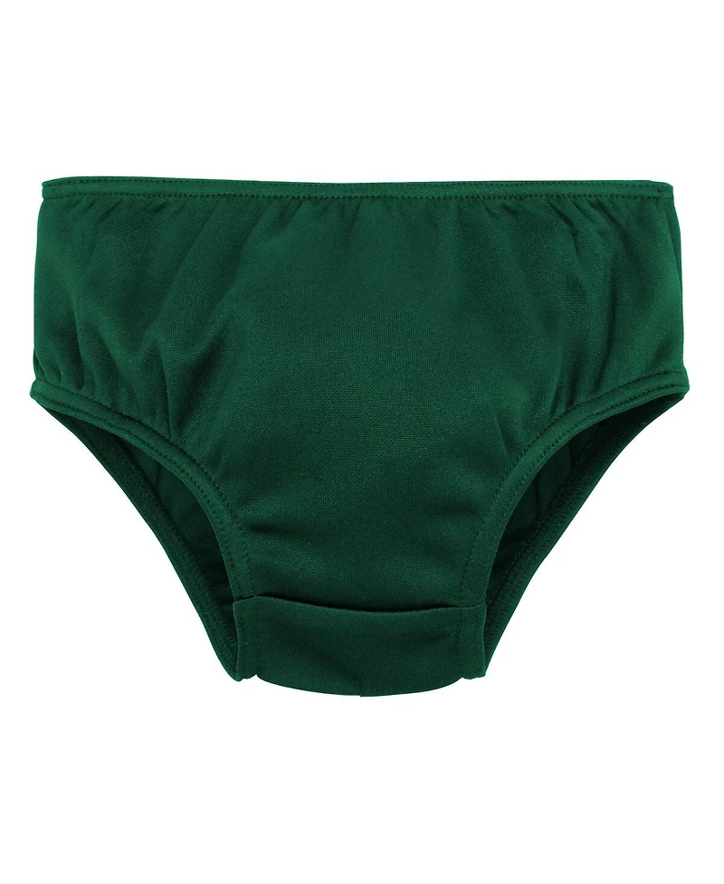 Outerstuff Girls Preschool Green Miami Hurricanes Two-Piece Cheer Captain Jumper Dress Bloomers Set
