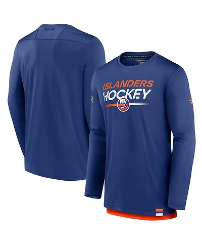 Fanatics Men's Royal New York Islanders Authentic Pro Tech Long Sleeve T-Shirt
