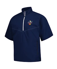 FootJoy Men's Navy Arnold Palmer Invitational Short Sleeve Zephyr Quarter-Zip Windbreaker