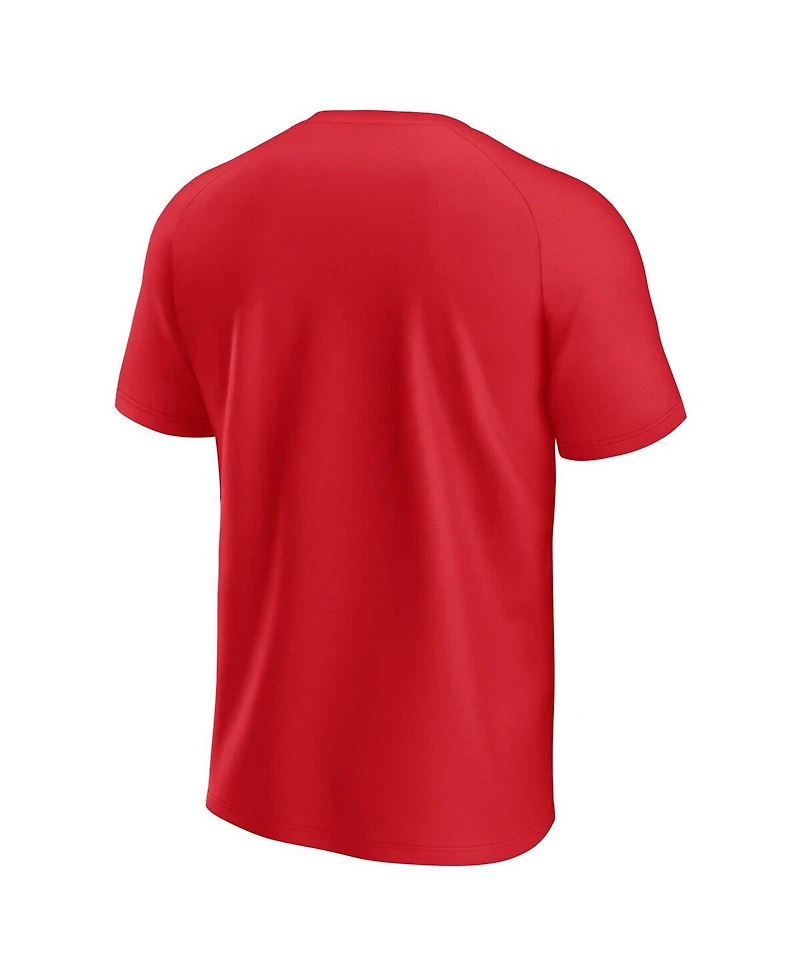 Fanatics Men's Red St. Louis Cardinals Raglan T-Shirt