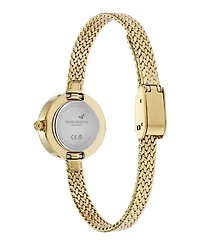 Olivia Burton Women's Finery Gold Tone Stainless Steel Mesh Bracelet Watch, 20mm