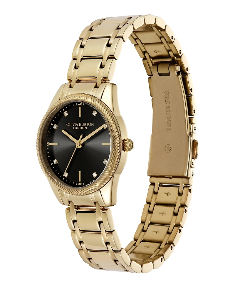 Olivia Burton Women's Egerton Gold Tone Stainless Steel Bracelet Watch, 28mm