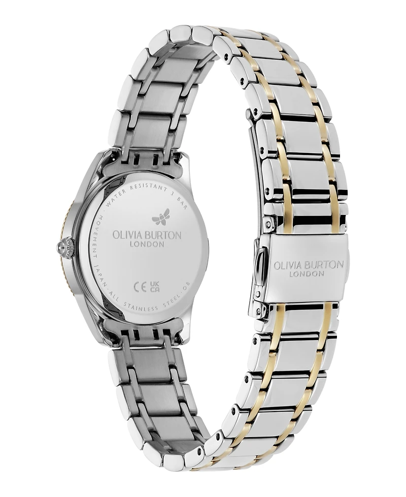 Olivia Burton Women's Egerton Two Tone Stainless Steel Bracelet Watch, 28mm