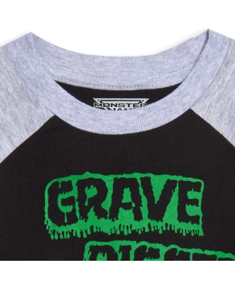 Monster Jam Toddler Boys 2 Pack Long Sleeve Graphic T-Shirts Multicolored Toddler|Child