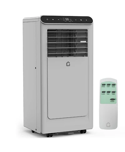 gaomon 8,000 Btu Portable Ac with Remote, 3-in-1 Cooling, Dehumidifier, Fan for 350 Sq.Ft, Grey