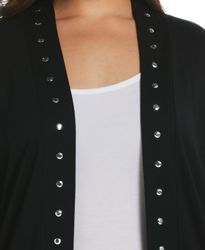 Rafaella Plus Open Front Cardigan Sweater
