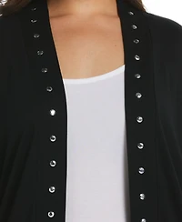 Rafaella Plus Open Front Cardigan Sweater