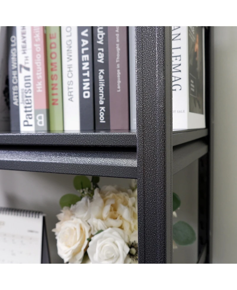 Storage Shelves 5 Tier Heavy Duty Metal Shelving Unit Adjustable Shelving Units and Storage Rack Kitchen Garage Shelf H78 W47.2 D18