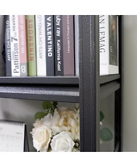 Storage Shelves 5 Tier Heavy Duty Metal Shelving Unit Adjustable Shelving Units and Storage Rack Kitchen Garage Shelf H78 W47.2 D18