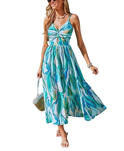 Cupshe Women's One Abstract Maxi Beach Dress