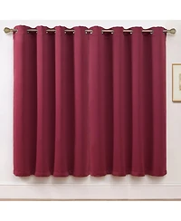 Kate Aurora Set of 2 Thermal Room Darkening Grommet Top Curtains For Small Windows