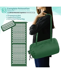 Sorbus 51 Inch Acupressure Mat, Pillow & Carry Bag