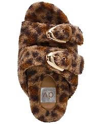 Dv Dolce Vita Women's Aldoni Plush Double-Strap Slide Slippers