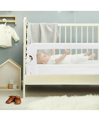 Slickblue Extra Long Foldable Bed Guard Rail for Children, Easy to Install and Store