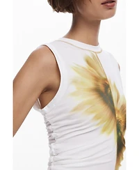Desigual Women's Sunflower Lyocell T-shirt