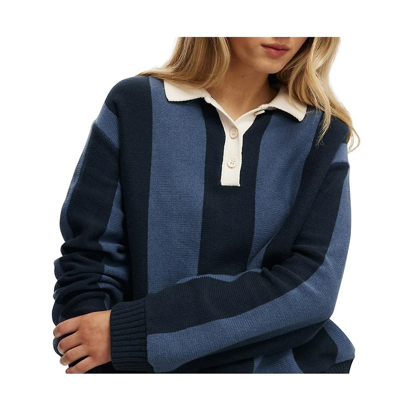 Cotton On Women's Long Sleeve Polo