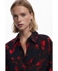 Desigual Women's Pleated shirt dress