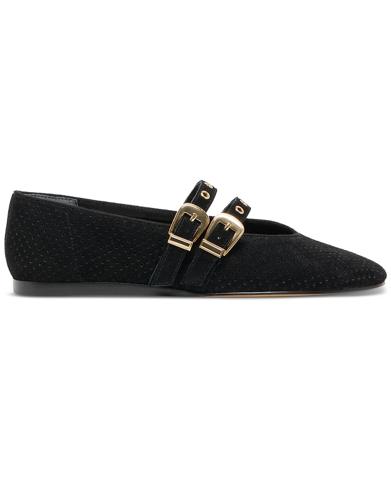 Dolce Vita Women's Baylee Grommet Double Strap Mary Jane Flats