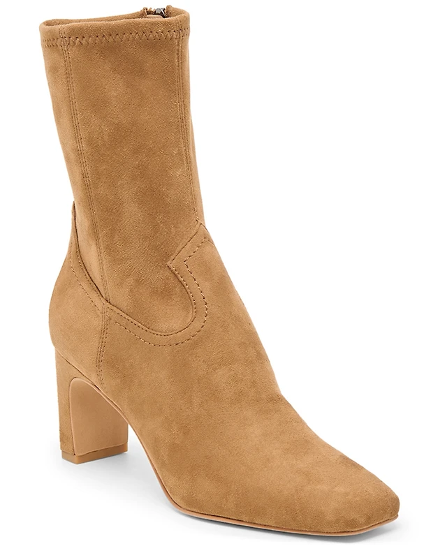 Booties 2025 Dolce Vita Santo Booties Brown Suede Boots Dolce Vita