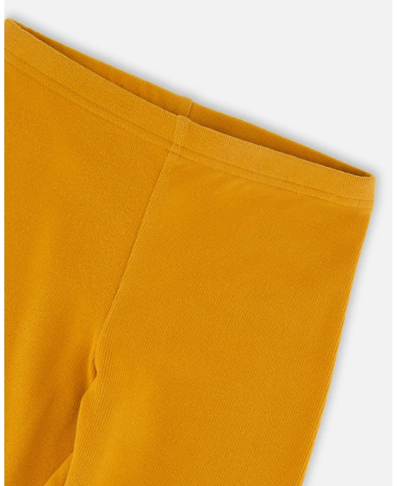 Deux par Girl Super Soft Ribbed Leggings Golden Yellow